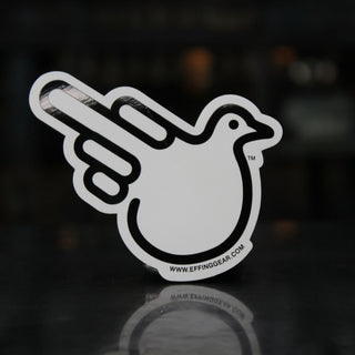 Black and White Bird Stickers - 4 Pack - Effing Gear