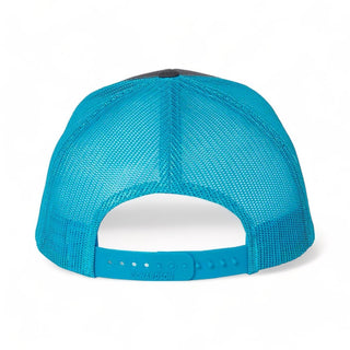 Real Man Blue Mesh Snapback Trucker Hat - Effing Gear