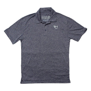 The Park City Polo (Dri-Fit Heather Navy) - Effing Gear