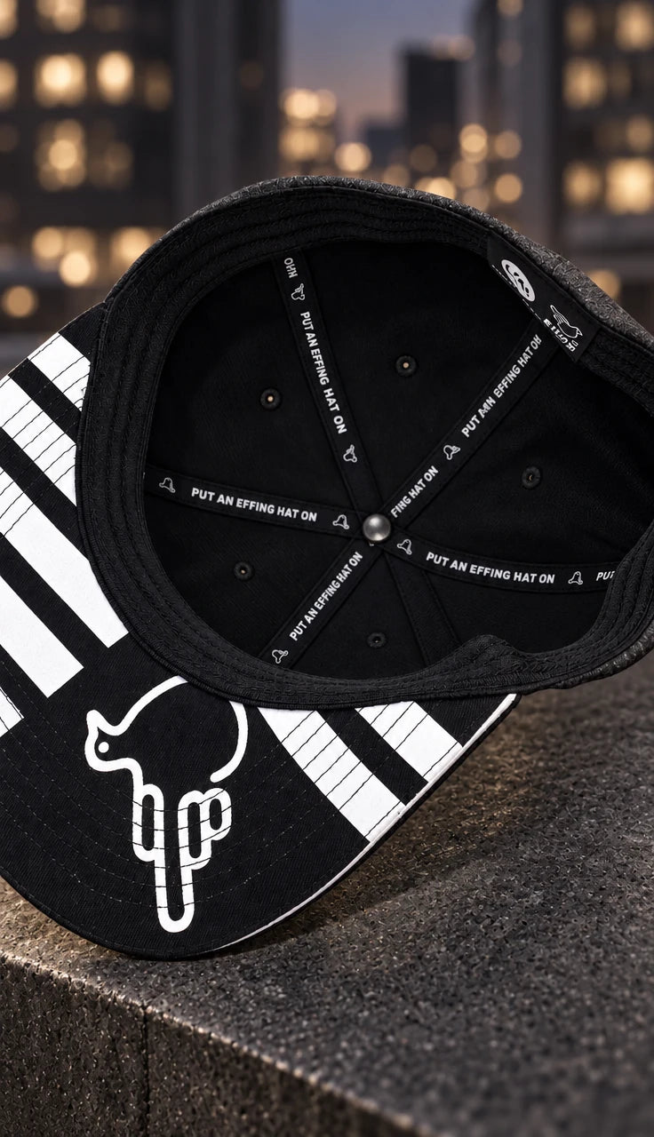 Hat — underside showing Under Bird artwork
