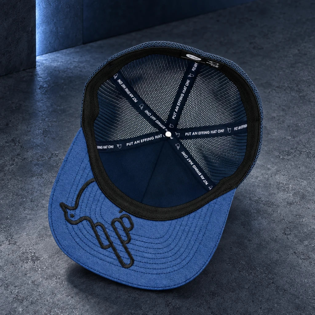 Hat — underside showing Under Bird artwork