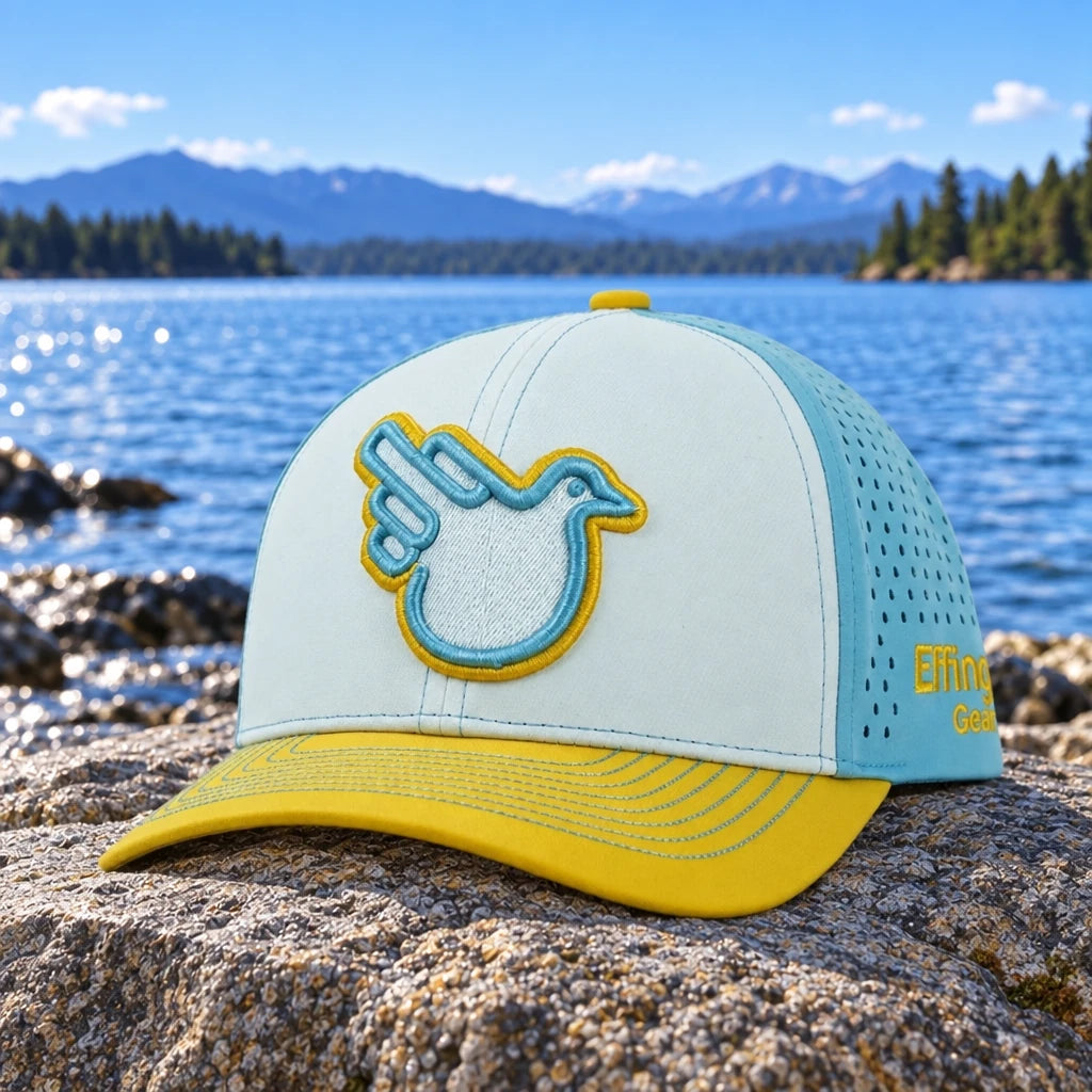 The Mikey White/Blue/Yellow — front view