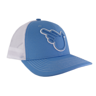 Gorra trucker snapback de malla azul de Real Man