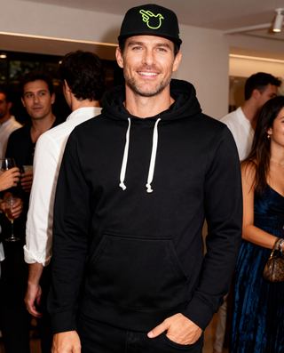 Black Flat Bill Trucker Snap W/ Green Bird