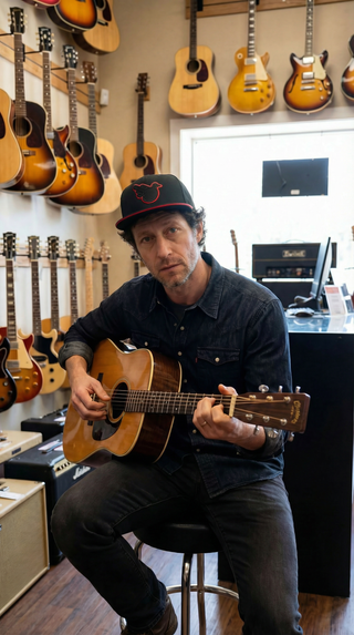 The Jimothy Red and Black Flat Brim