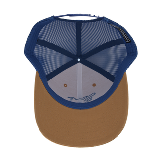 Biscuit/True Blue Snap Trucker