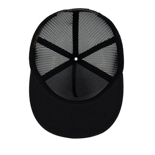 American Black Camo Trucker Flat Bill Snap - Effing Gear