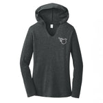Black Frost V - Neck Triblend Hoodie - Effing Gear