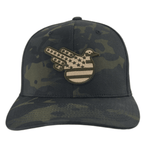Camo/Black American Bird Fitted Trucker - Effing Gear