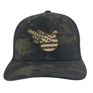 Camo/Black American Bird Fitted Trucker - Effing Gear