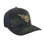Camo/Black American Bird Fitted Trucker - Effing Gear