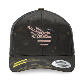 Camo/Black American Bird Snapback - Effing Gear
