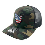 Camo/Black American Bird Trucker Snap - Effing Gear