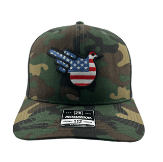 Camo/Black American Bird Trucker Snap - Effing Gear