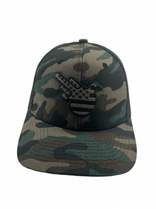 Camo/Black American Storm Bird Trucker Snapback - Effing Gear