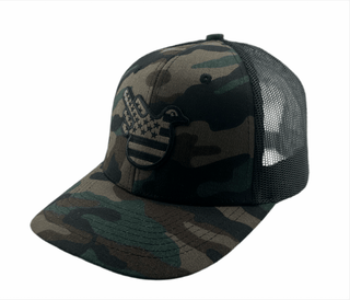 Camo/Black American Storm Bird Trucker Snapback - Effing Gear