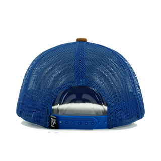 Real Man Biscuit blue mesh and adjustable snapback