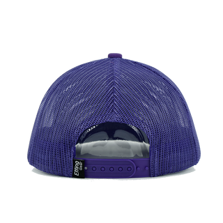 Real Man Purple rear with purple adjustable snapback