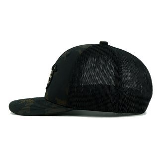 Storm Camo Fitted Trucker side view