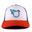 White/ Blue Hawaiin/ Pale Orange