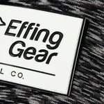 Melange Black Rectangular Patch Fitted - Effing Gear