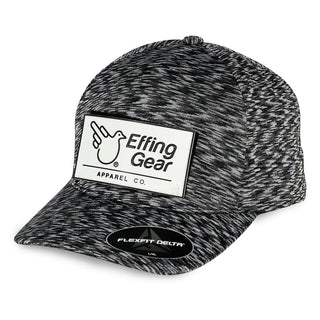Melange Black Rectangular Patch Fitted - Effing Gear