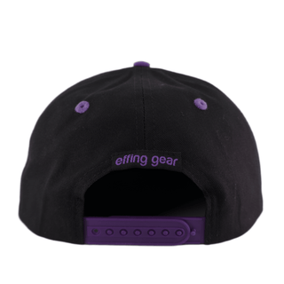 Purple Rain Double Bird Flat Brim Snap - Effing Gear