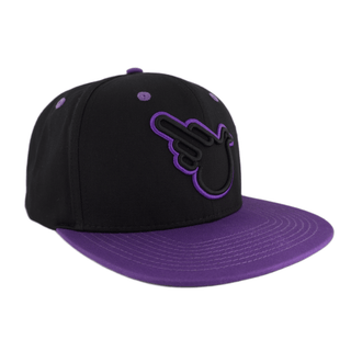 Purple Rain Double Bird Flat Brim Snap - Effing Gear
