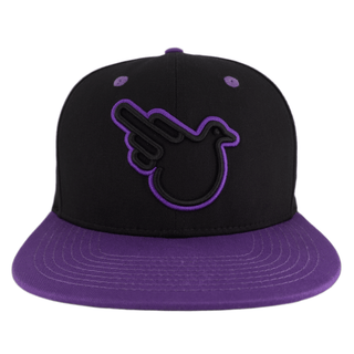 Purple Rain Double Bird Flat Brim Snap - Effing Gear