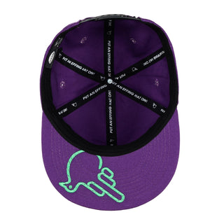 Purple Rain Flat Bill Trucker Snap - Effing Gear