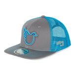 Real Man Blue/Light Gray Snap Trucker - Effing Gear
