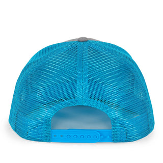 Real Man Blue/Light Gray Snap Trucker - Effing Gear