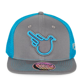 Real Man Blue/Light Gray Snap Trucker - Effing Gear