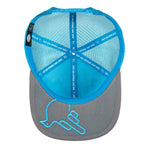 Real Man Blue/Light Gray Snap Trucker - Effing Gear