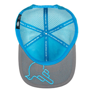 Real Man Blue/Light Gray Snap Trucker - Effing Gear