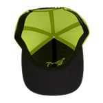 Real Man Yellow Snap Trucker - inside view