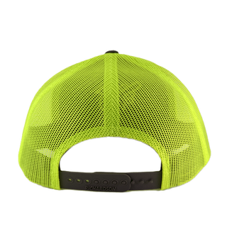 Real Man Yellow Snap Trucker - rear view