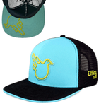 Sky Blue Flat Bill Snap Trucker - Effing Gear