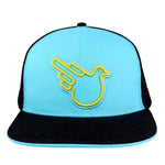 Sky Blue Flat Bill Snap Trucker - Effing Gear