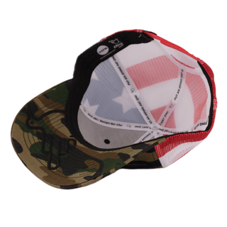 The Camo Stars & Stripes American Bird Trucker - Effing Gear