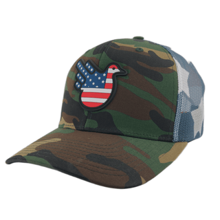 The Camo Stars & Stripes American Bird Trucker - Effing Gear