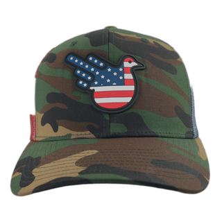 The Camo Stars & Stripes American Bird Trucker - Effing Gear