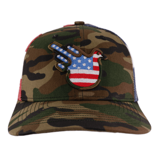The Camo Stars & Stripes American Bird Trucker - Effing Gear