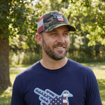 The Camo Stars & Stripes American Bird Trucker - Effing Gear