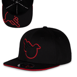 The Jimothy Red and Black Flat Brim - Effing Gear