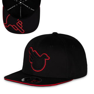 The Jimothy Red and Black Flat Brim - Effing Gear