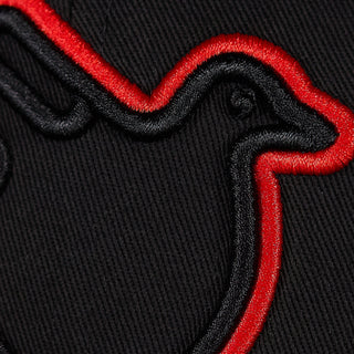 The Jimothy Red and Black Flat Brim - Effing Gear