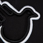 The Snowbird Black and White Flat Bill - Effing Gear