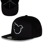 The Snowbird Black and White Flat Bill - Effing Gear