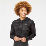 The Stormie Black Camo Lightweight Crop Hooded Sweatshirt - Effing Gear